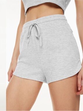 TNA waffle drawstring micro shorts